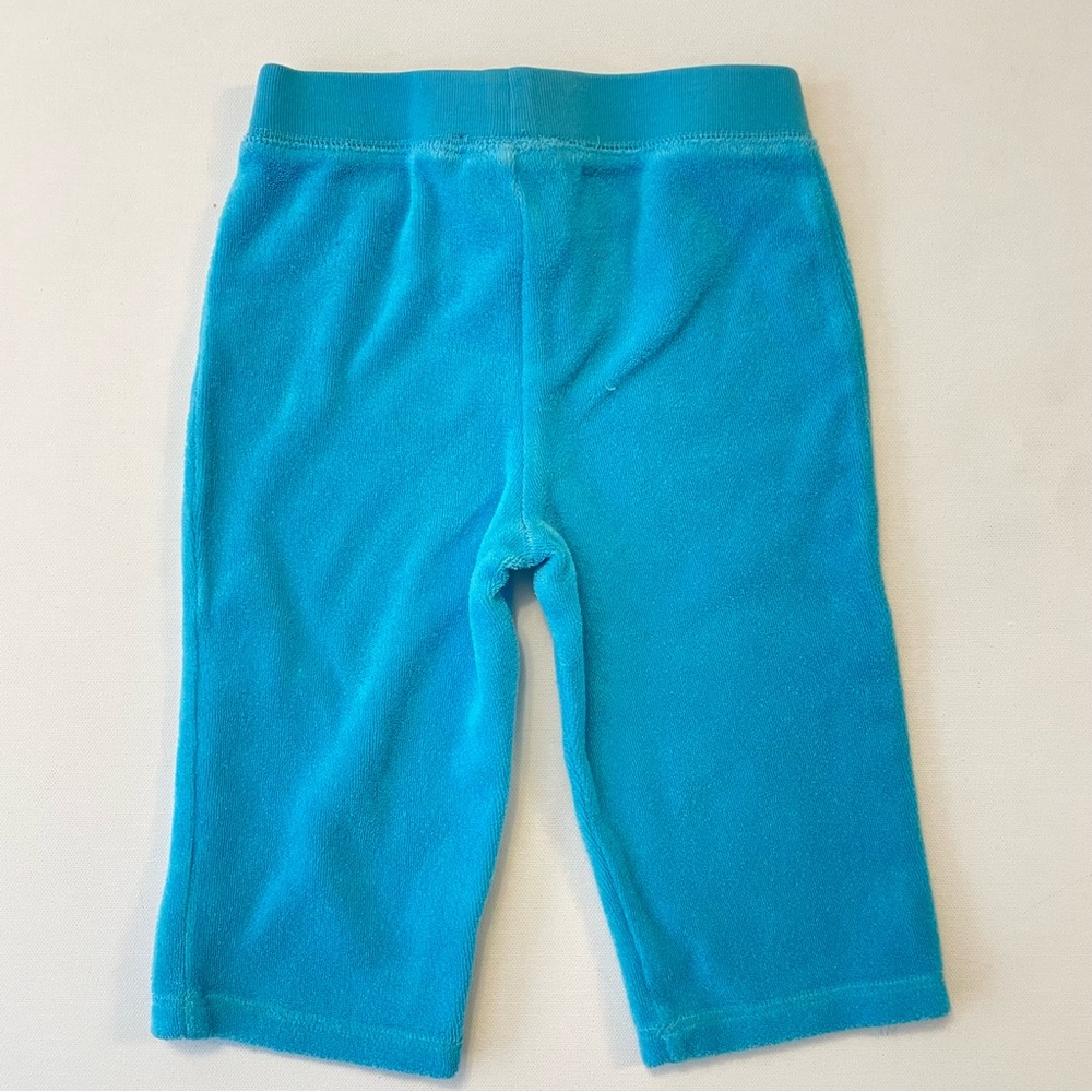 Juicy Couture Baby Girl Terry Pants Blue 12 Months - Picture 4 of 4